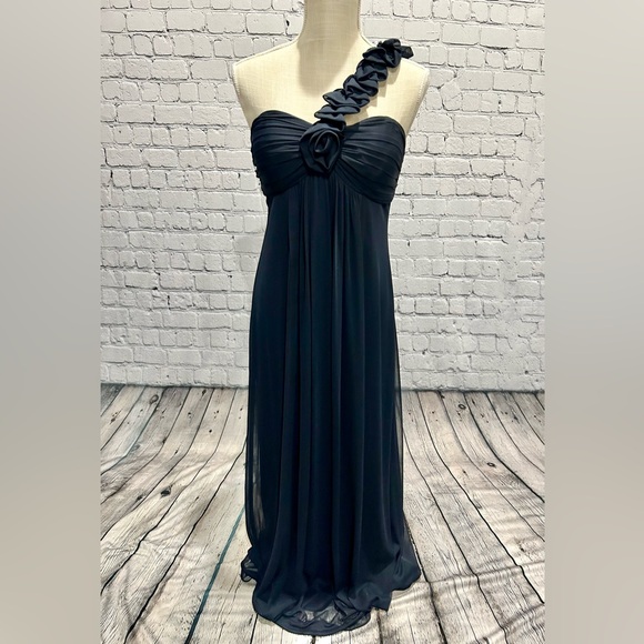 Betsy & Adam - Navy Blue Gown Dress - Size 10 - Picture 1 of 5